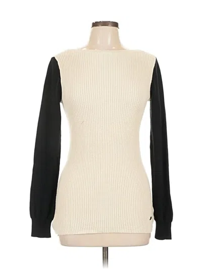 Pre-owned Polo Ralph Lauren Pullover Sweater In White