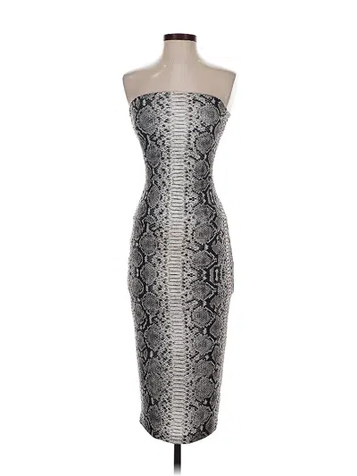 Pre-owned Norma Kamali Cocktail Dress In Silver