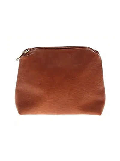 Pre-owned Antik Kraft Leather Clutch In Brown