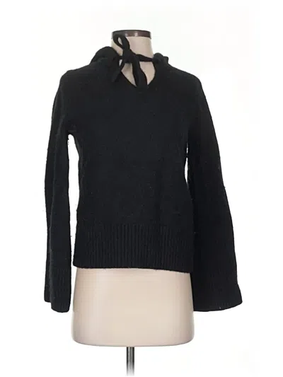 Pre-owned Banana Republic Wool Pullover Sweater In Black