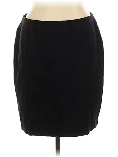 Pre-owned Lane Bryant Formal Skirt In Black