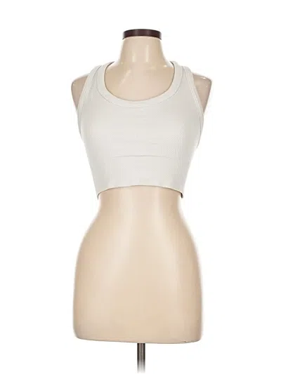 Pre-owned 90 Degree By Reflex Tank Top Ivory Strapless Neckline Tops In White