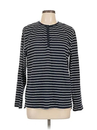 Pre-owned Able Long Sleeve Top Black Crew Neck Tops