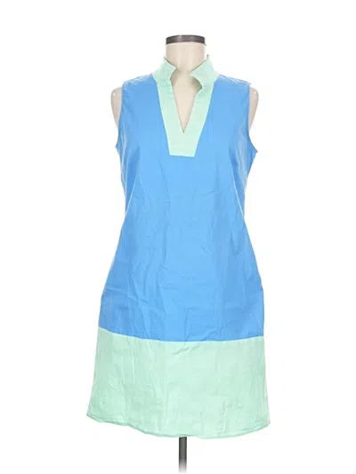 Pre-owned Sail To Sable Casual Dress In Blue