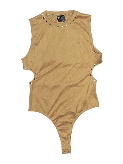 Pre-owned Windsor Bodysuit In Gold