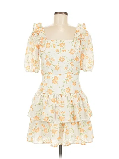 Pre-owned Adelyn Rae Casual Dress In Yellow
