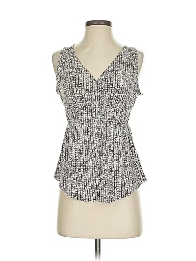 Pre-owned Banana Republic Factory Store Sleeveless Blouse In Silver