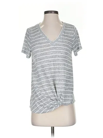 Pre-owned Caslon Short Sleeve T-shirt In Gray