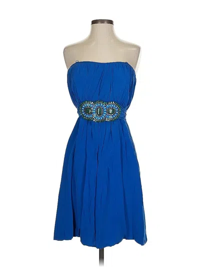Pre-owned Shoshanna Cocktail Dress In Blue