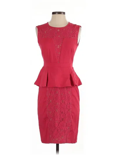 Pre-owned Bcbgmaxazria Cocktail Dress In Red
