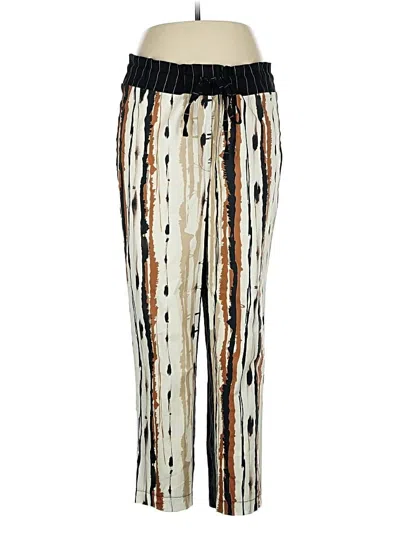 Pre-owned Ozai N Ku Linen Pants In Brown