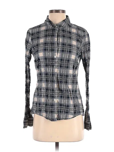 Pre-owned James Perse Long Sleeve Button Down Shirt In Gray