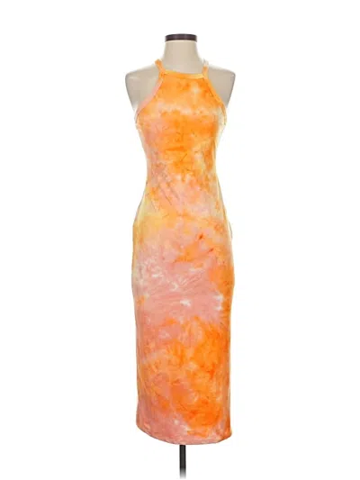 Pre-owned Heart & Hips Cocktail Dress In Orange