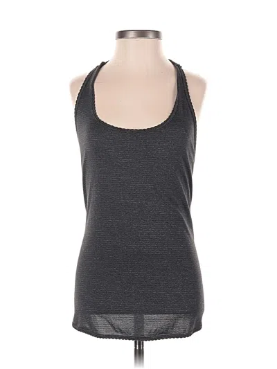 Pre-owned Lululemon Athletica Tank Top Gray Halter Neckline Tops
