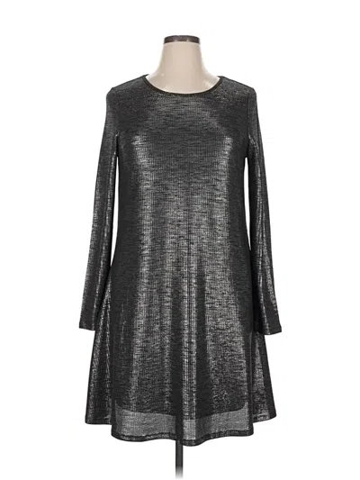 Pre-owned Bar Iii Casual Dress In Silver