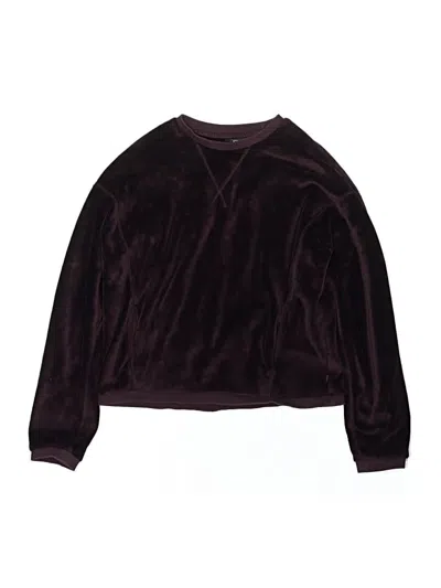 Pre-owned Athleta Girl Kids' Pullover Sweater In Burgundy
