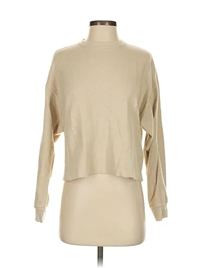 Pre-owned Nike Long Sleeve Top Tan Turtleneck Tops In Brown