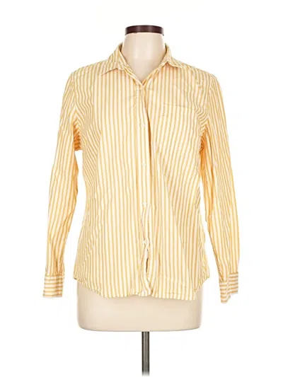 Pre-owned Gap Long Sleeve Button Down Shirt In Yellow