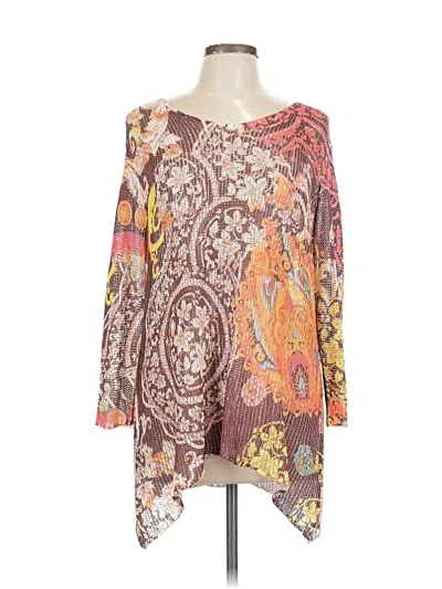 Peck & Peck Long Sleeve Blouse In Multi