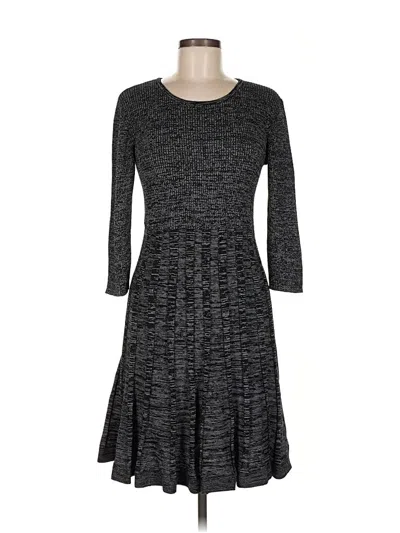 Pre-owned Nina Leonard Casual Dress In Gray