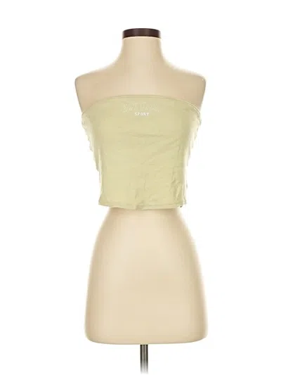 Pre-owned Pacsun Tube Top Green Strapless Neckline Tops