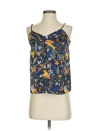 Pre-owned J.crew Factory Store Sleeveless Blouse In Blue