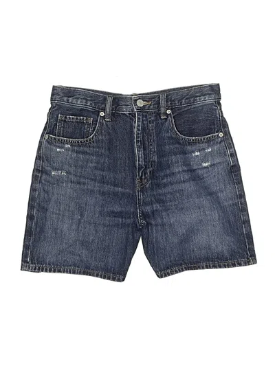 Pre-owned Uniqlo Denim Shorts In Blue
