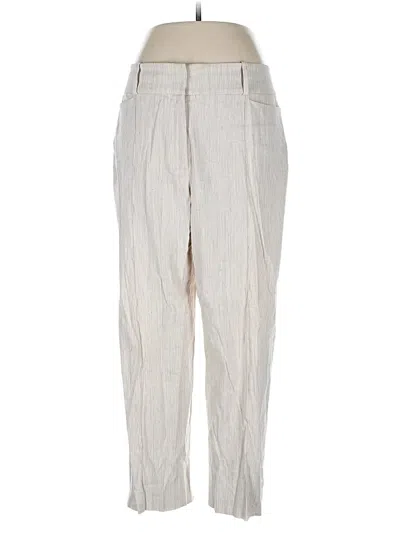 Pre-owned Mm. Lafleur Linen Pants In White