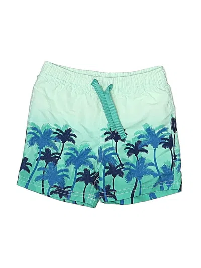 Pre-owned First Impressions Babies' Board Shorts In Green