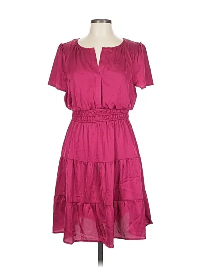 Pre-owned Nicole Miller Casual Dress In Pink