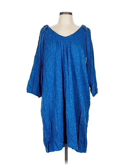 Pre-owned Holding Horses Casual Dress In Blue