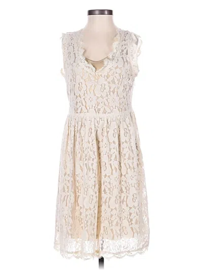 Pre-owned Greylin Casual Dress In White