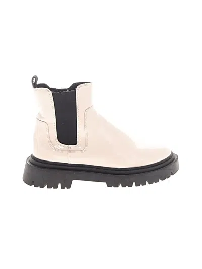 Pre-owned Zara Ankle Boots In White