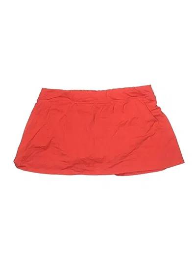 Pre-owned Lands' End Casual Skirt In Red