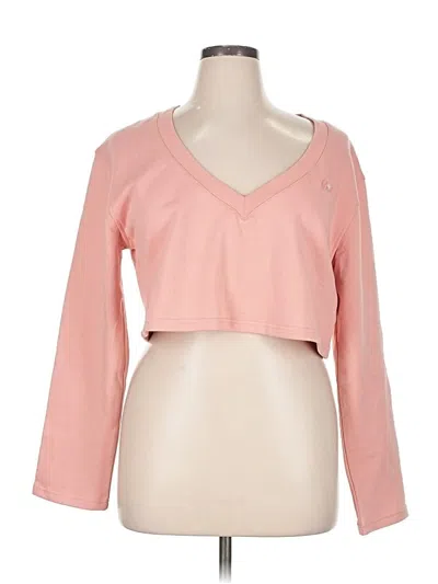 Pre-owned For Love & Lemons Cardigan Sweater In Pink