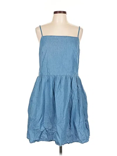 Pre-owned Gap Casual Dress In Blue