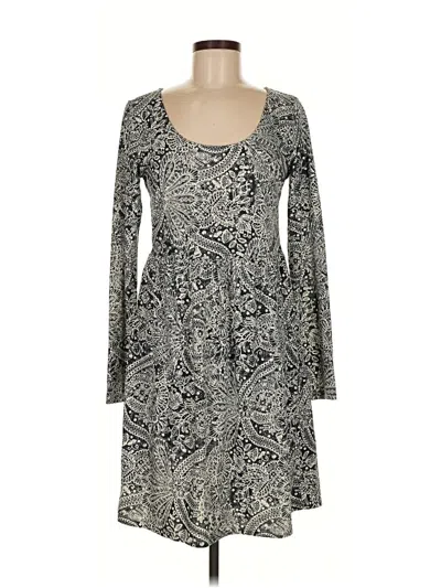 Pre-owned Peruvian Connection Casual Dress In Gray