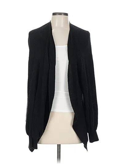 Pre-owned Nordstrom Signature Cashmere Cardigan Sweater In Black