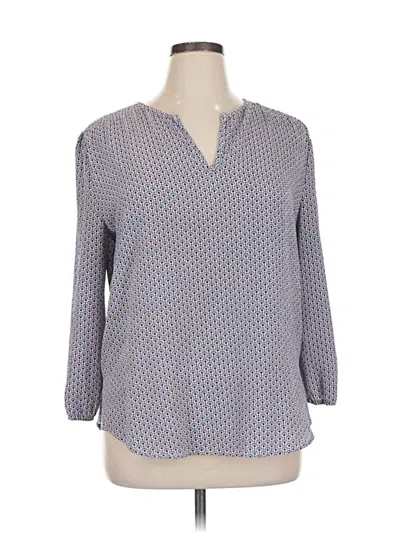 Pre-owned Fun2fun 3/4 Sleeve Blouse In Gray
