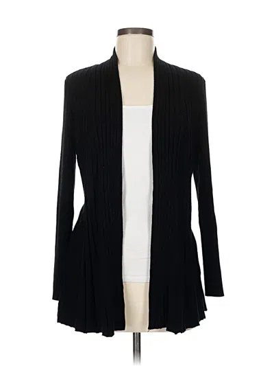 Pre-owned Ny Collection Cardigan Sweater In Black