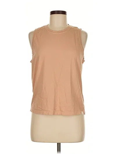 Pre-owned Tkees Sleeveless T-shirt In Brown
