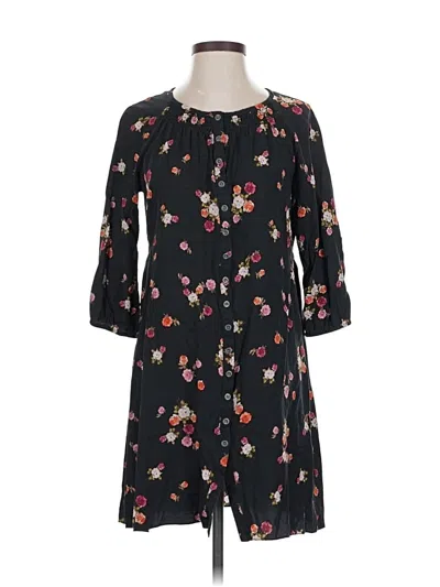 Pre-owned Jjill Casual Dress In Black