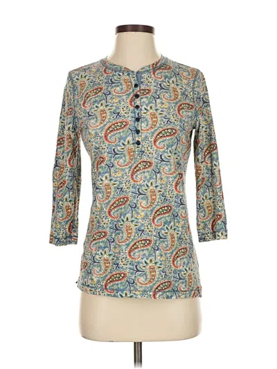 Pre-owned Lauren Jeans Co. 3/4 Sleeve Blouse In Blue