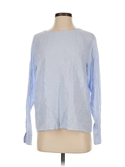 Pre-owned Selected Femme Long Sleeve Blouse In Blue