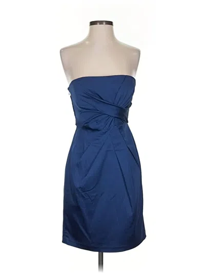 Pre-owned Bcbgmaxazria Cocktail Dress In Blue