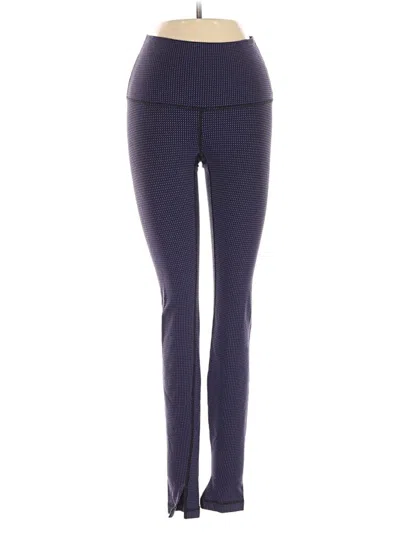 Pre-owned Lululemon Athletica Active Pants In Purple