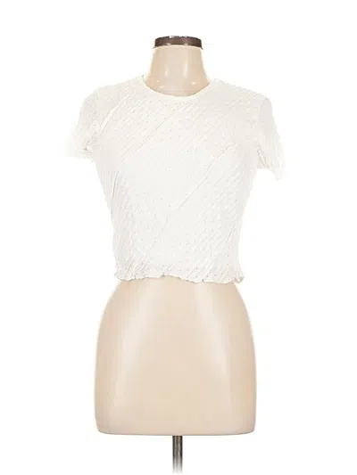 Pre-owned Atelier Short Sleeve Turtleneck In White