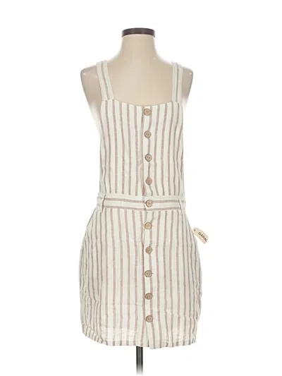Pre-owned Garage Casual Dress In White
