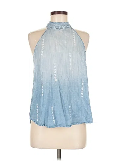 Pre-owned Cloth & Stone Sleeveless Blouse In Blue