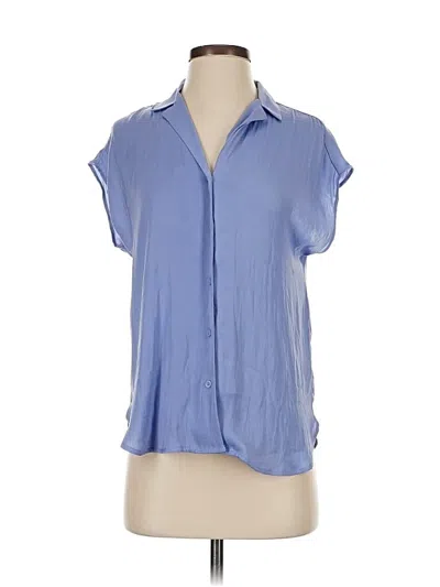 Nine West Short Sleeve Blouse In Blue